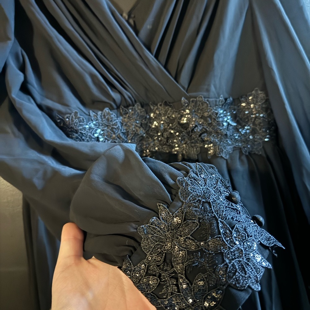 Black detailed Dress